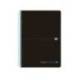 Cuaderno Oxford Ebook 8 A4+ Negro y Turquesa 160 hojas Tapa Plastico Cuadricula 5 mm