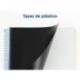 Cuaderno Oxford Ebook 8 A4+ Negro y Turquesa 160 hojas Tapa Plastico Cuadricula 5 mm