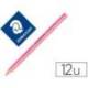 Lapices Fluorescentes Staedtler Triangular Top Star Rosa Caja de 12 unidades