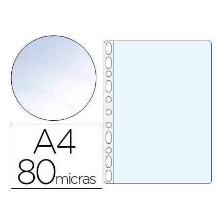 Funda Multitaladro Esselte DIN A4 Cristal 11 taladros 80 MC Caja 100 uds