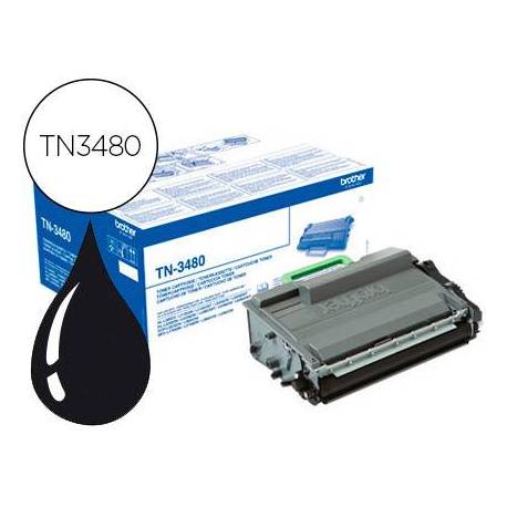 TONER BROTHER TN-3480 DCP-L5500DN / DCP-L6600DW / HL-L5000D / MFC-L5700 ALTA CAPACIDAD NEGRO 8000 PAG