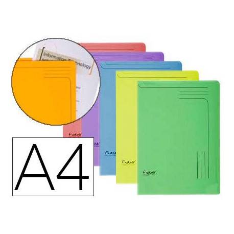 Subcarpeta dossier uñero Exacompta Din A4 colores surtidos Pack de 5