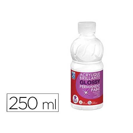 Pintura Acrilica L&B Brillo Color Blanco 250 ml
