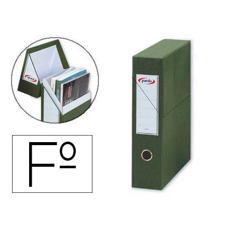 Archivador con tapa Pardo Carton Verde 335x250x80 mm