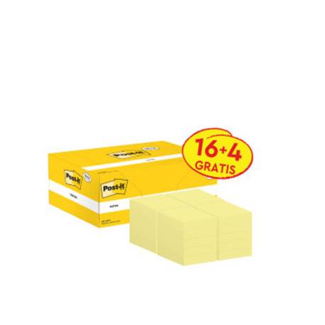 Bloc Quita y Pon Post-It ® Super Sticky 38x51 mm Color Amarillo Canario