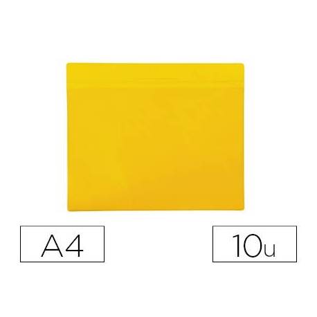 Funda Colgante Magnética Tarifold Din A4 horizontal de PVC Amarillo