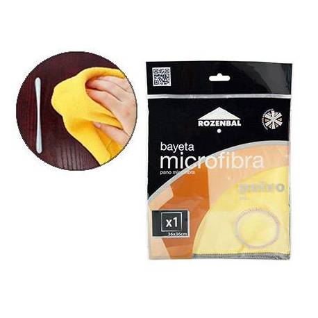 Bayeta Microfibra Polvo Amarilla 36X36