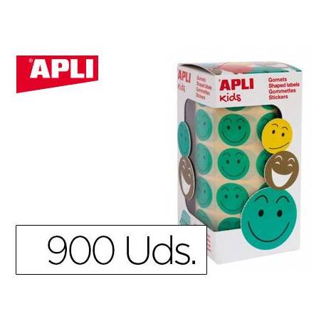 Gomets Apli smile color verde 20mm