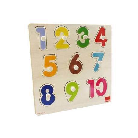 Puzzle a partir de 1 año Números 10 piezas Goula