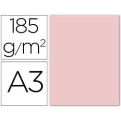 Cartulina Guarro din a3 rosa 185 gr paquete 50 hojas.