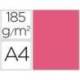 Cartulina Guarro din a4 fucsia 185 gr paquete 50 hojas