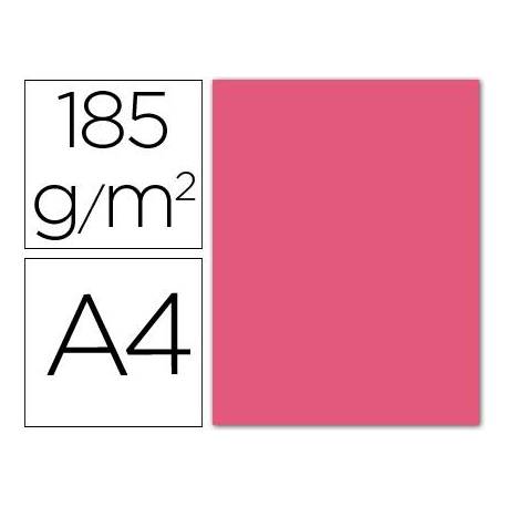 Cartulina Guarro din a4 fucsia 185 gr paquete 50 hojas