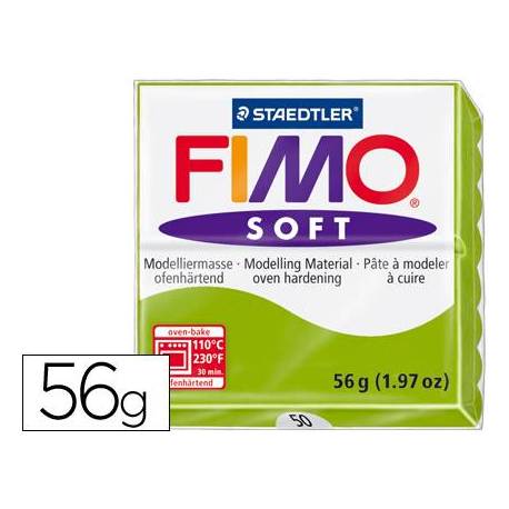 Pasta para modelar Staedtler Fimo soft Color verde manzana 56 gr