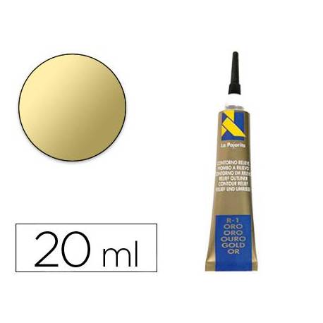 Pasta relieve La Pajarita 20 ml color oro