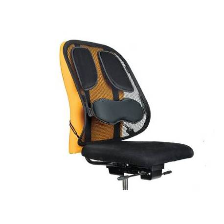Respaldo ergonomico marca Fellowes mesh profesional apoyo lumbar ajustable