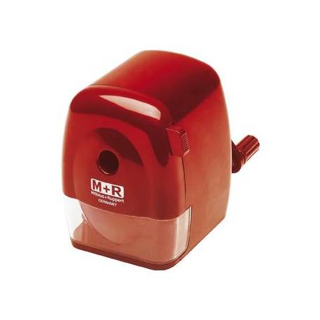 Sacapuntas sobremesa M+R manual rojo