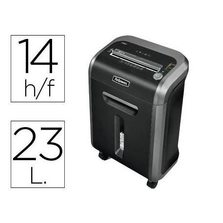Destructora de documentos fellowes ps-79ci capacidad de corte 16 h destruye tarjetas de credito grapas clips y cd