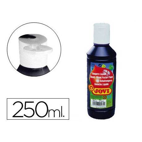 Tempera liquida Jovi color negro 250 cc