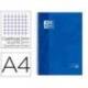 Bloc espiral Oxford Din A-4 extradura 80 hojas microperforado color azul