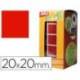 Gomets Apli cuadrados color rojo 20x20mm