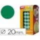 Gomets Apli circulares color verde 20mm