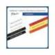 Cintas Brother TZE-S251 24mm (ancho) x 8m (largo) laminada Blanco/negro
