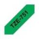 Cintas Brother TZE-751 24mm (ancho) x 8m (largo) laminada verde/Negro