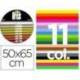 Cartulina guarro 50x65 contenido "b" 25 hojas x 11 colores surtidos 185grs