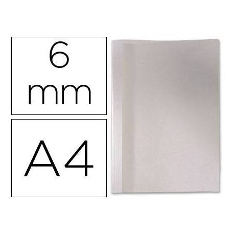 Carpeta termica GBC Pvc y cartulina color blanco 6 mm pack 100 unidades