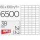 Etiquetas Adhesivas marca Apli 38 x 21,2 mm