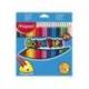 Lapices de colores triangulares Maped caja 24 unidades mina 5 mm