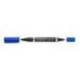 Rotulador Permanente Staedtler Lumocolor Dúo 348 Color Azul Doble Punta