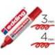 Rotulador Permanente Edding 550 Color Rojo Punta redonda