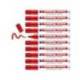 Rotulador Permanente Edding 3300 Rojo Punta Biselada