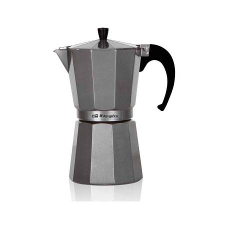 CAFETERA ITALIANA ORBEGOZO ALUMINIO 6 TAZAS APTA PARA TODO TIPO DE COCINAS