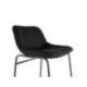 TABURETE ALTO ROCADA CON ASIENTO Y RESPALDO BAJO TAPIZADO TELA IGNIFUGA BASE METALICA ACERO COLOR NEGRO