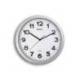 RELOJ MAUL STEP DE PARED REDONDO 35 CM DIAMETRO ELECTRICO COLOR PLATA