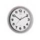 RELOJ MAUL STEP DE PARED REDONDO 35 CM DIAMETRO ELECTRICO COLOR PLATA