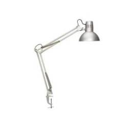 LAMPARA DE ESCRITORIO MAUL STUDY CON PINZA COLOR PLATA 170X440X350 MM
