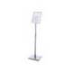 EXPOSITOR ROCADA DE SUELO MAGNETICO ROTATIVO 90 HORIZONTAL/VERTICAL ALTURA AJUSTABLE DIN A4