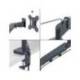 BRAZO PARA MONITOR LEITZ ERGO SPACESAVING DUAL GRIS OSCURO