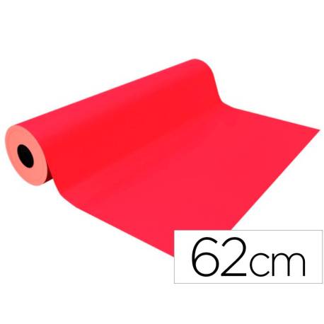 PAPEL DE REGALO BASIKA METALIZADO ROJO BOBINA 62 CM