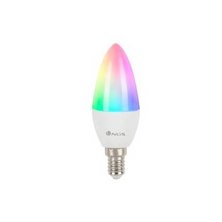 BOMBILLA NGS SMART WIFI LED BULB GLEAM 514C HALOGENA COLORES 5W 500 LUMENES E14 REGULABLE EN INTESIDAD