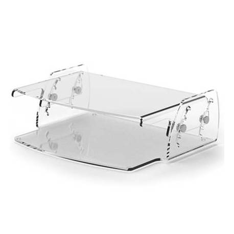 SOPORTE FELLOWES PARA MONITOR CLARITY AJUSTABLE 5 POSICIONES TRANSPARENTE 70X256X320 MM HASTA 15 KG