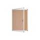 VITRINA DE ANUNCIOS BI-OFFICE FONDO CORCHO DE INTERIOR MARCO DE ALUMINIO 720X981 MM