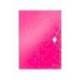 Carpeta de gomas Leitz Wow con solapas Polipropileno Din A4 color Fucsia