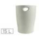 Papelera plastico Exacompta Ecoblack Gris de 15 litros
