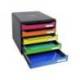 FICHERO CAJONES SOBREMESA EXACOMPTA BIG-BOX PLUS CLASSIC IDERAMA ARLEQUIN 5 CAJONES MULTICOLORES