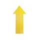 SIMBOLO ADHESIVO DURABLE PVC FORMA DE FLECHA PARA DELIMITACION SUELO AMARILLO 200X100X0,7 MM PACK DE 10