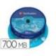 CD-R-VERBATIM Capacidad 700MB 80 min 52x